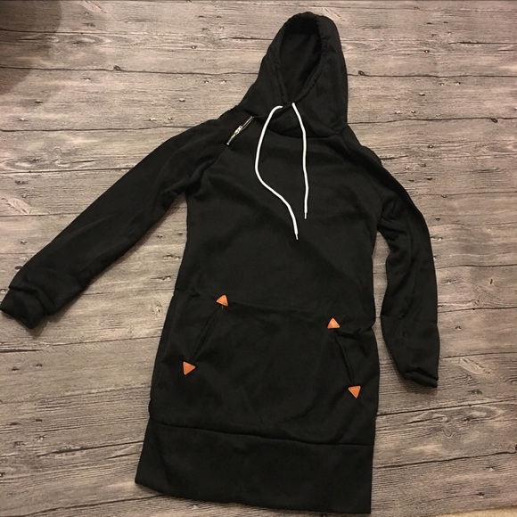 😘😘Lovely Grey Long Sleeve Casual Hoodie - Picture 4 of 4